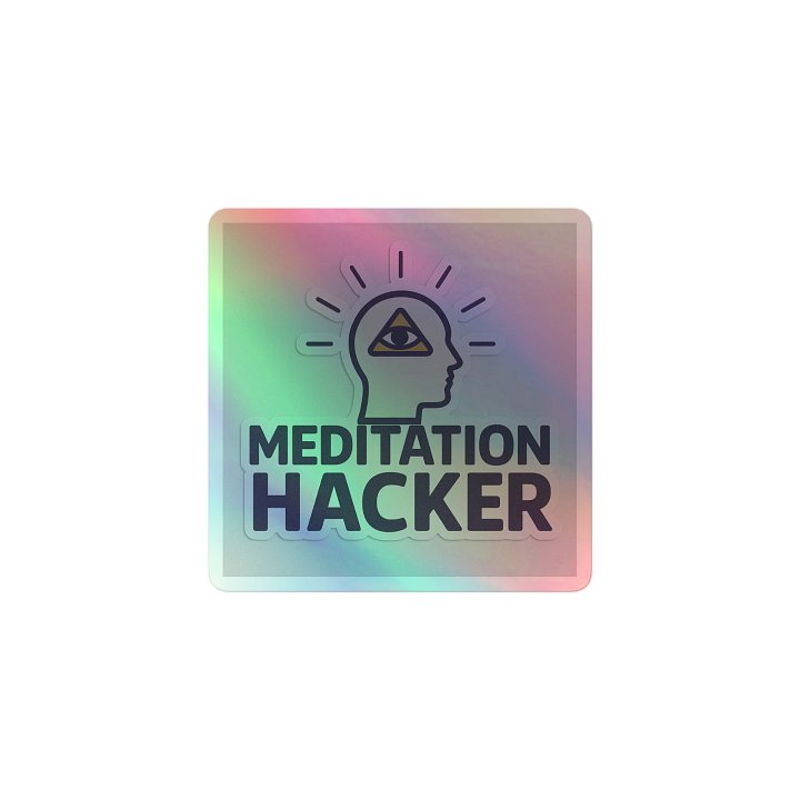 MEDITATION HACKER — Neural Upgrade Sticker product image (1)