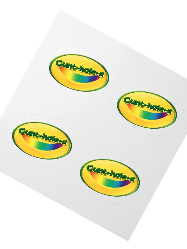 CUNT-HOLE-A STICKERS (4-PACK) product image (2)