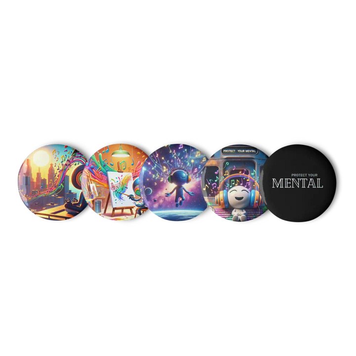 Pin it to the Max - Mental Wellness Buttons product image (1)