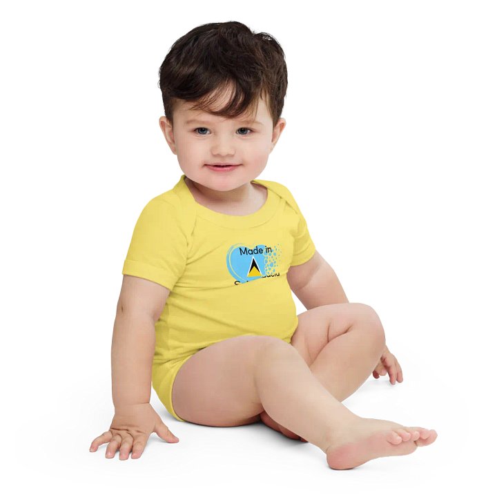 Heartfelt Made in Saint Lucia Baby Onesie product image (1)