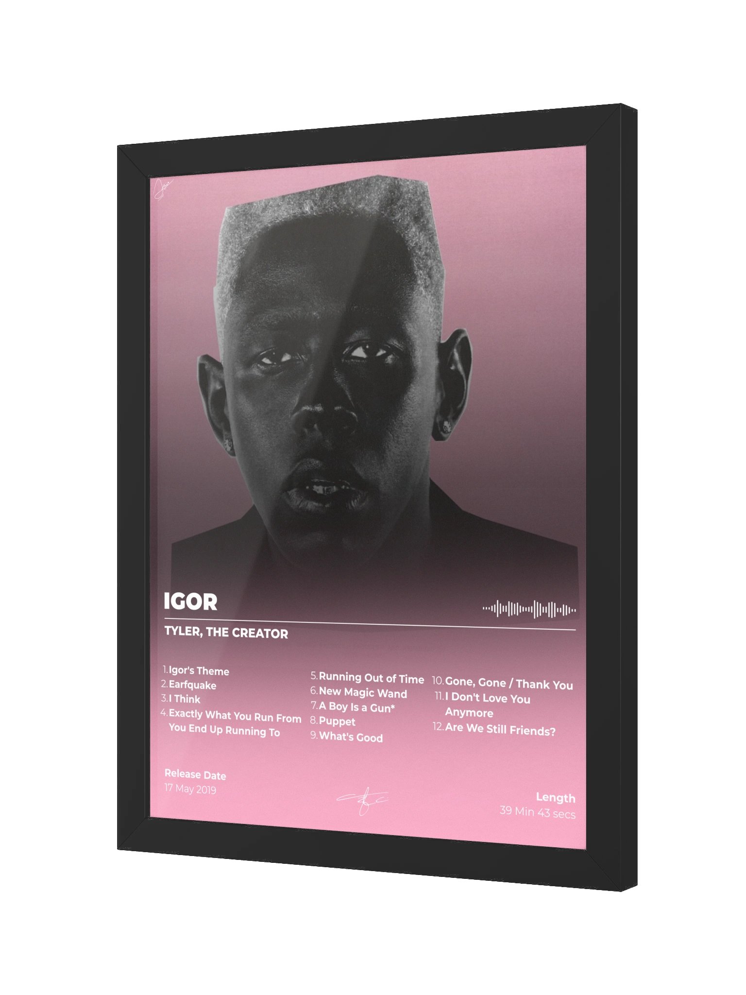 IGOR Pink Gradient Framed Poster product image (4)