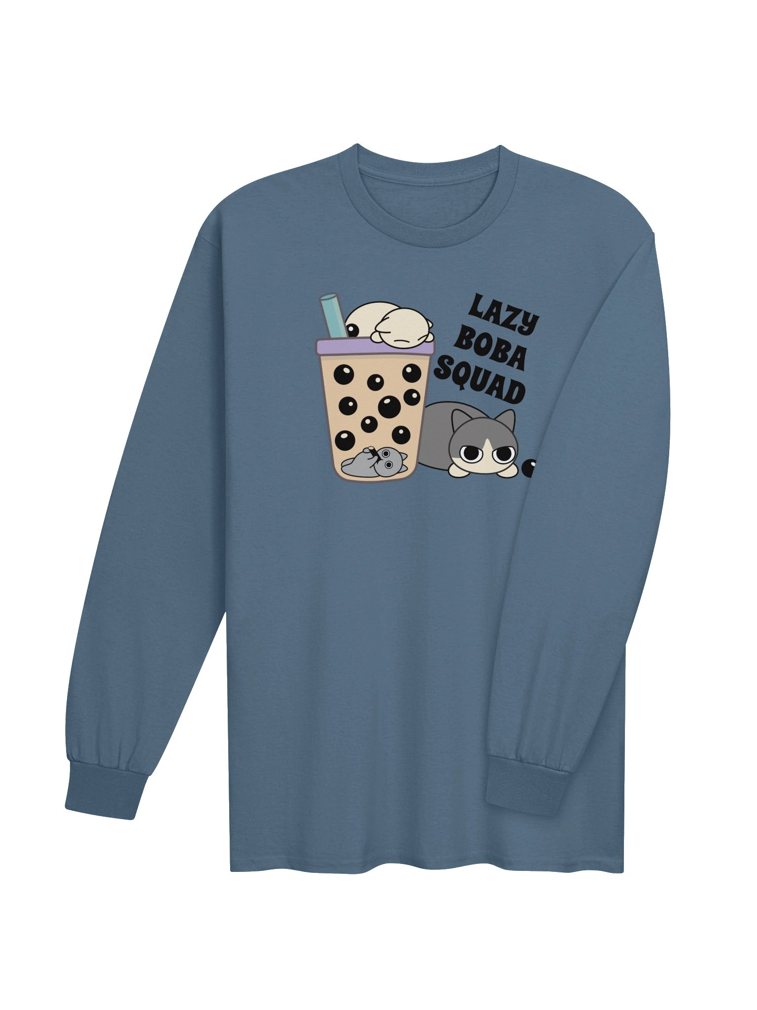 Boba Cat - Unisex Adult Long Sleeve T-shirt product image (3)
