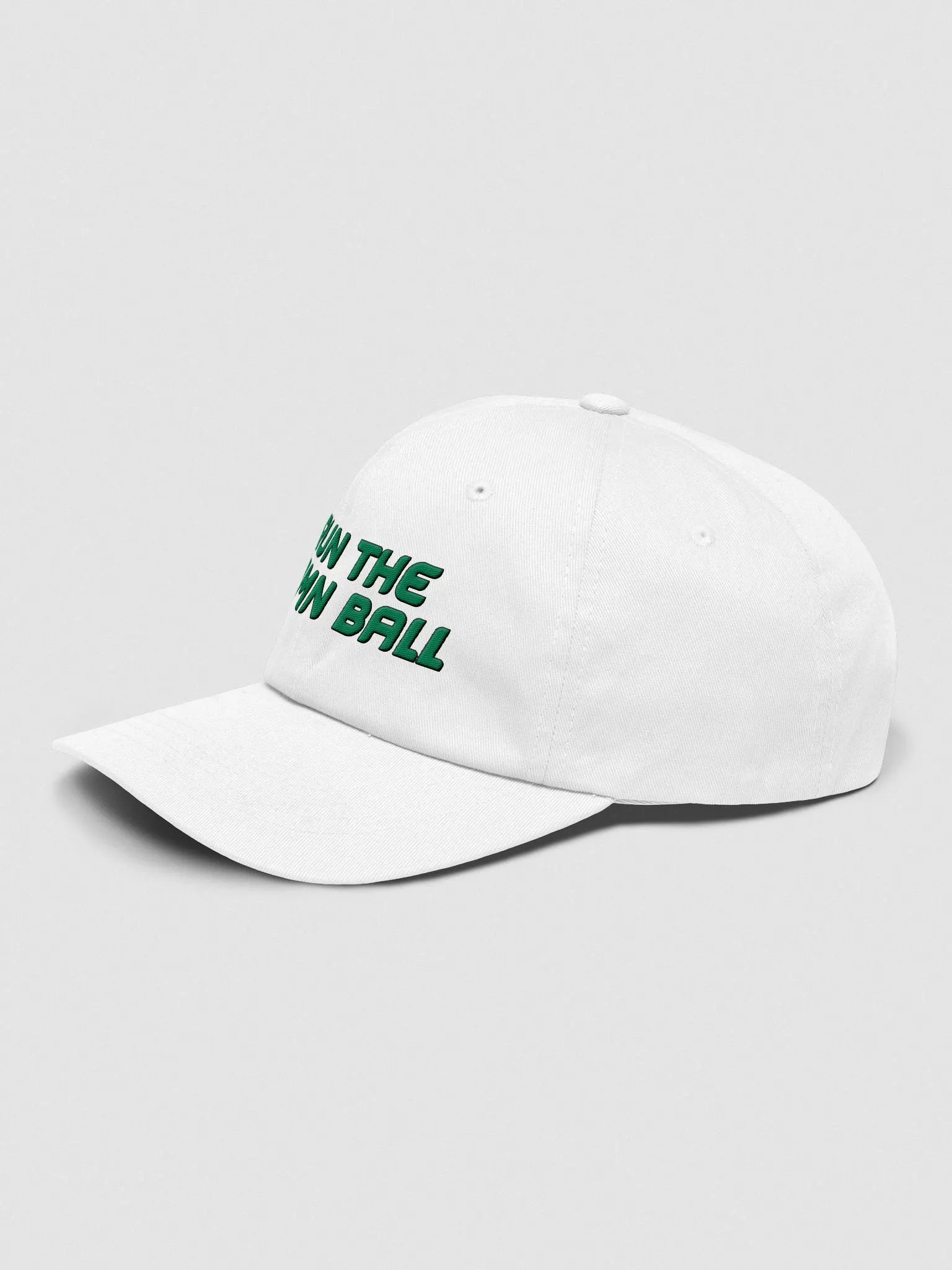 Run the Damn Ball Hat (White) product image (3)