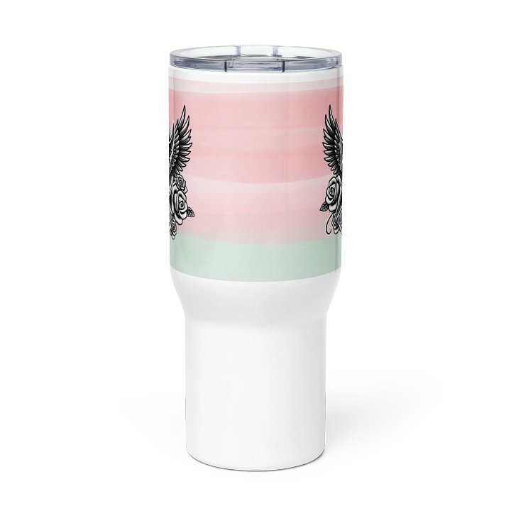 Z's Large Tumbler With Handle Pink Gradient. product image (2)