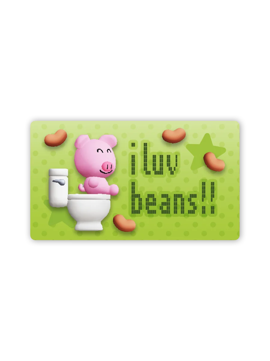I Luv Beans Sticker product image (2)