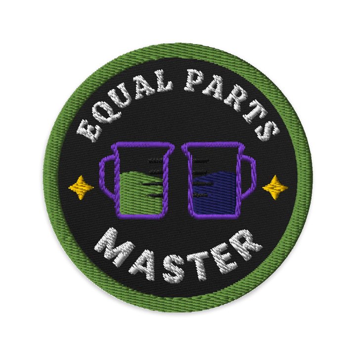 Equal Parts Master Embroidered Patch for Resin Artists product image (1)