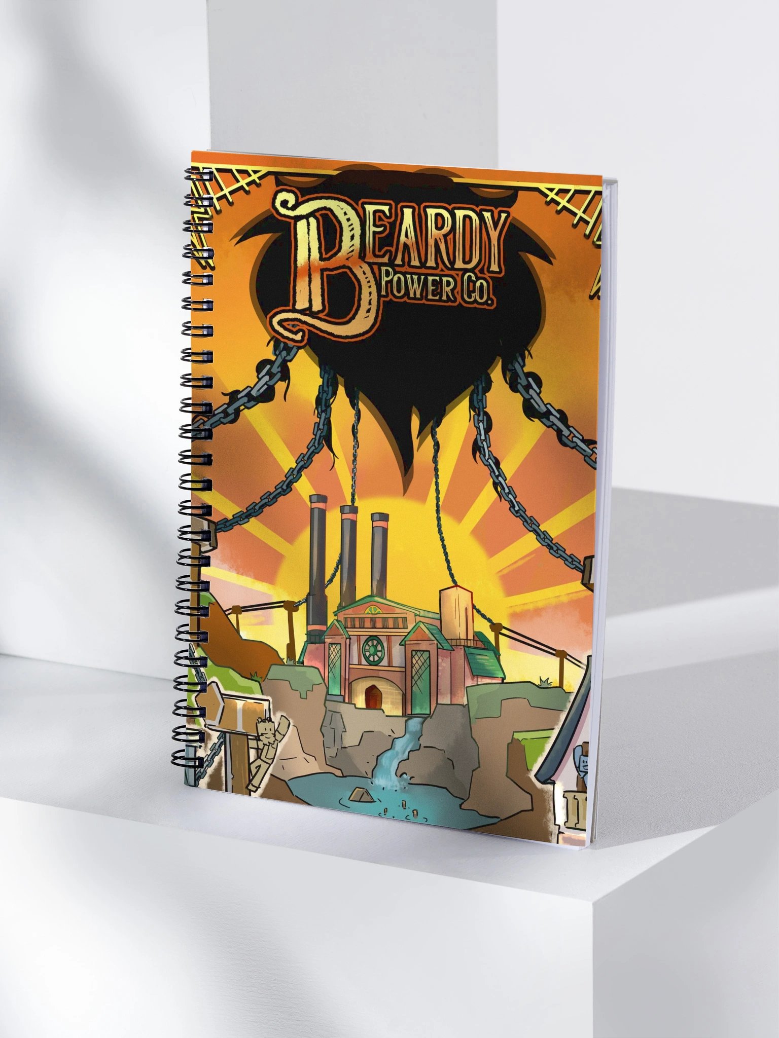 Beardy Power Co Notepad (Orange) product image (4)