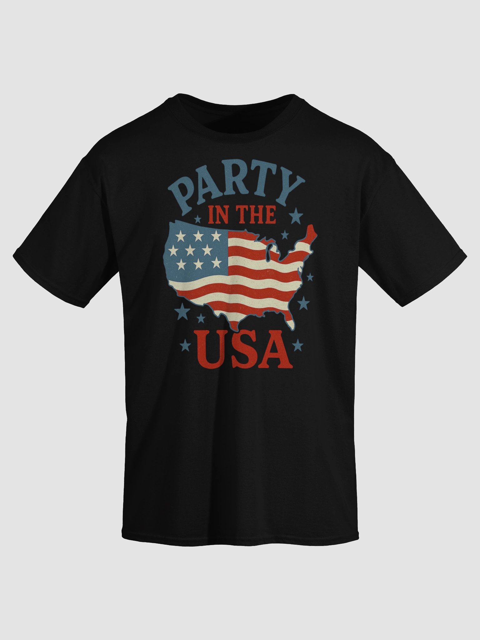 Party in the USA T-Shirt – Patriotic Vintage 4th of July Map Tee product image (24)