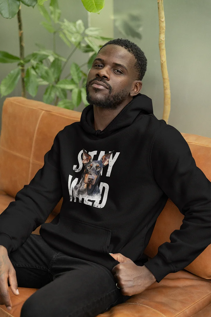 Stay Wild Doberman Premium Pullover Hoodie by Lane Seven product image (1)