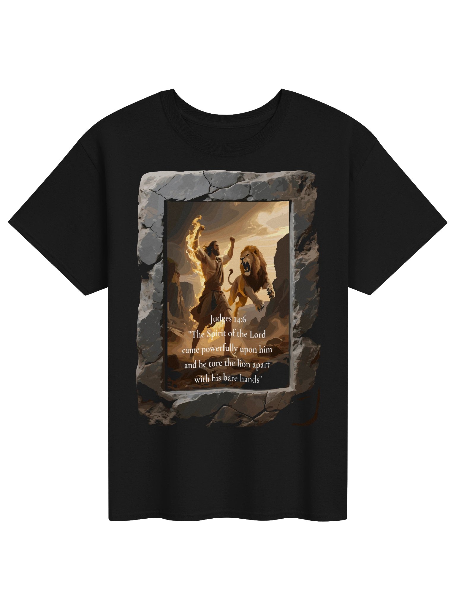 Judges 14:6 Lion Power Tee product image (1)