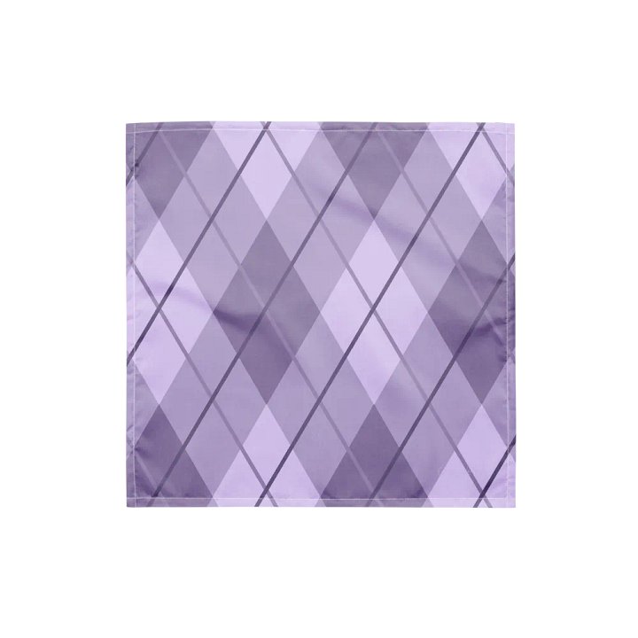 Lilac Argyle Bandana product image (1)