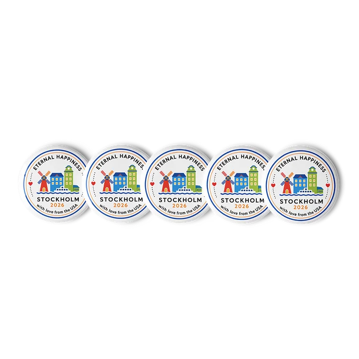 Eternal Happiness Stockholm 2026 Pin – With Love from the USA product image (2)