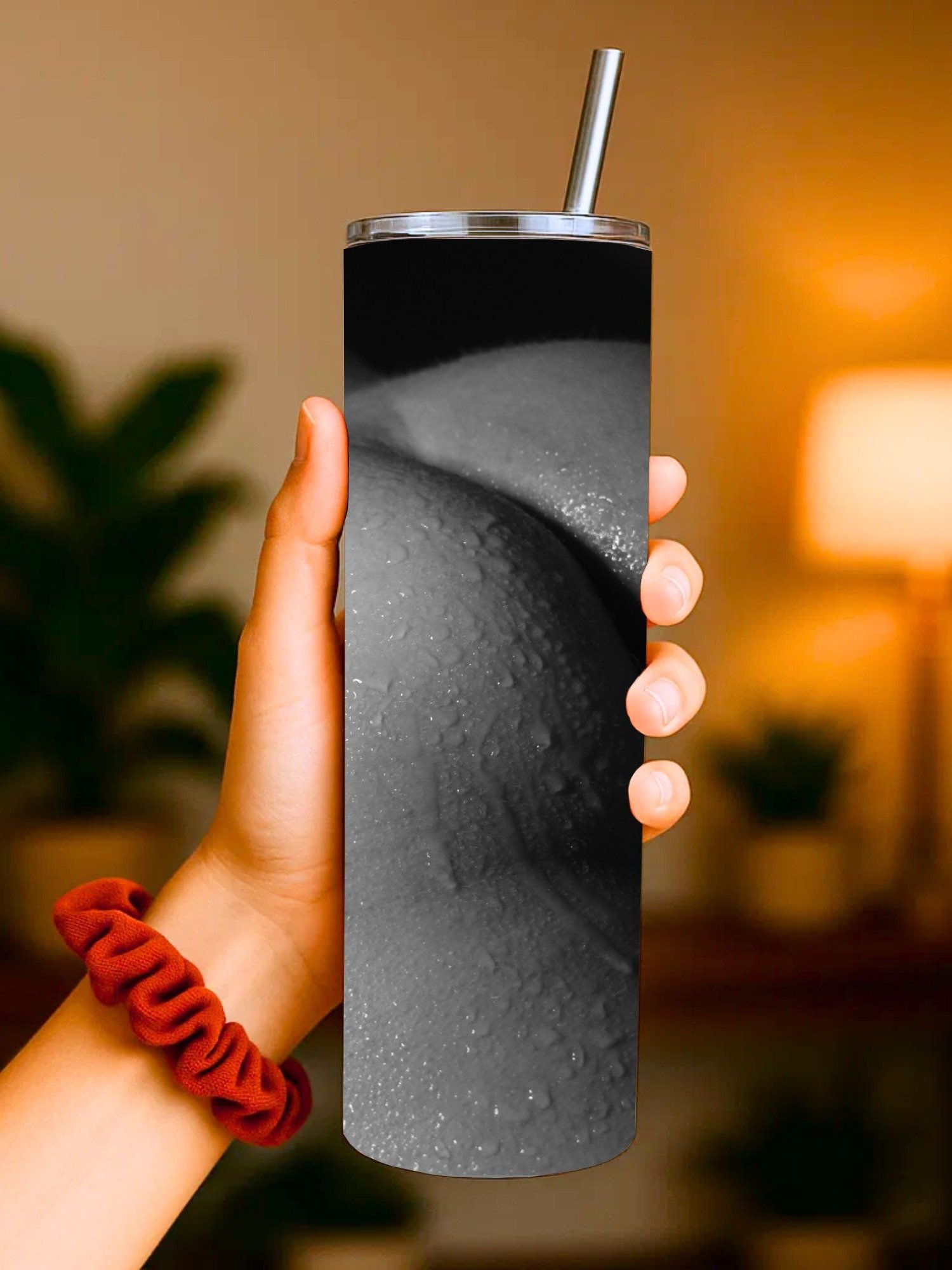 Black & White Wet Booty Closeup 20oz Tumbler product image (4)