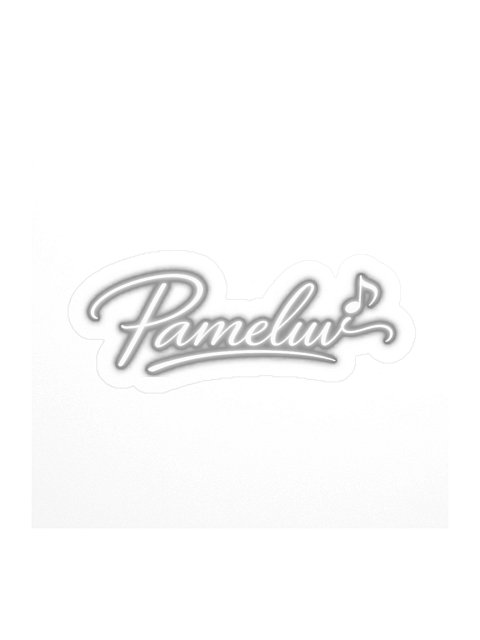 Pameluv Music Note Logo Kiss Cut Sticker product image (1)