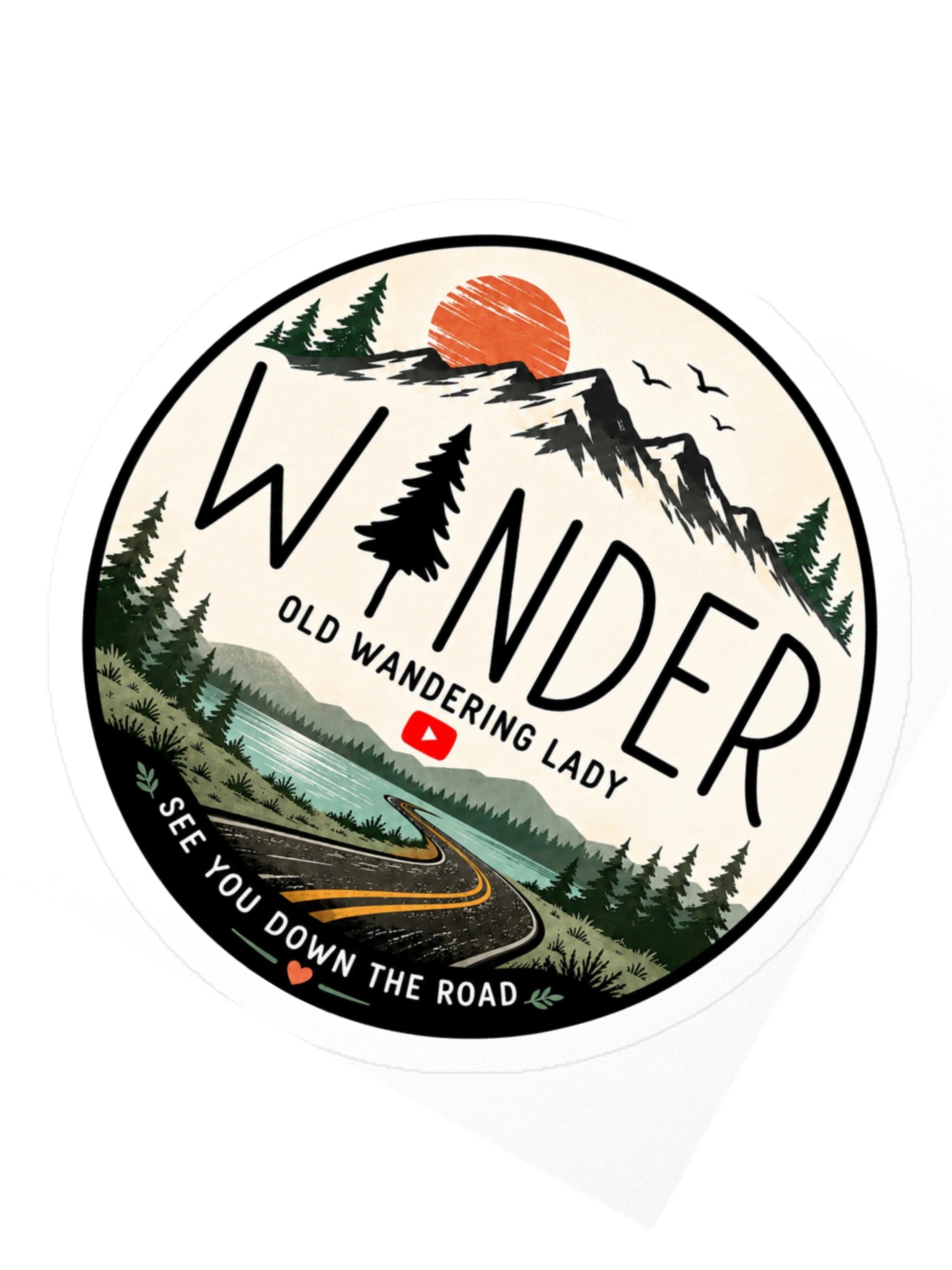 Wandering Nomad 3" Decal product image (2)