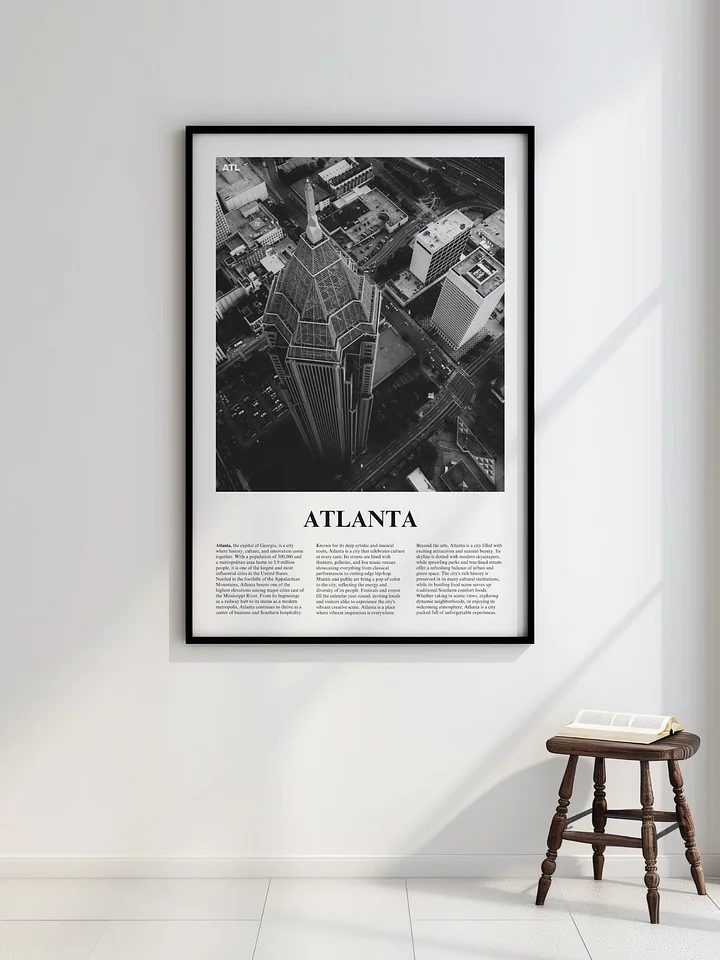 Atlanta 04 Newspaper Poster | Framed product image (2)