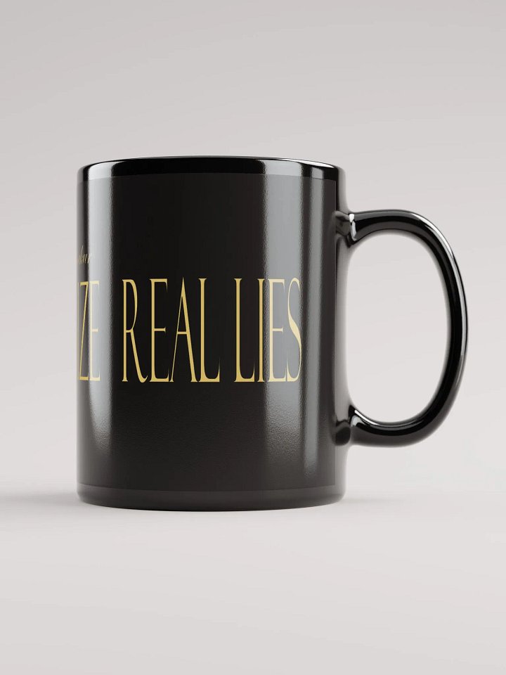 Real Eyes Realize Real Lies - Tupac Shakur - Black Glossy Mug product image (2)