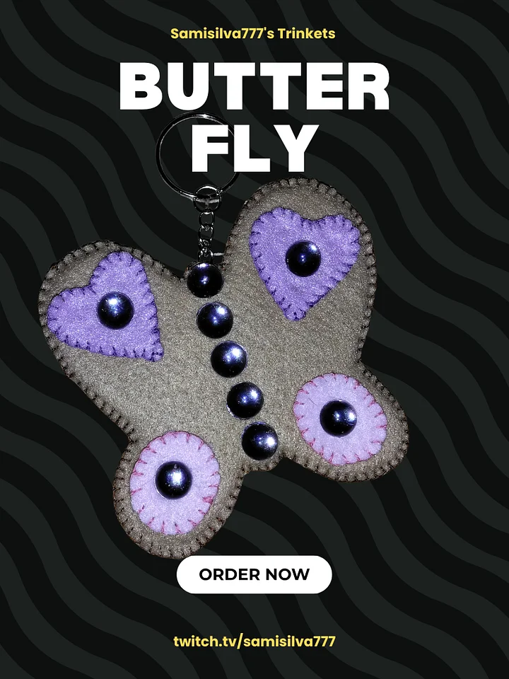 Butterfly 2D Keychain product image (1)