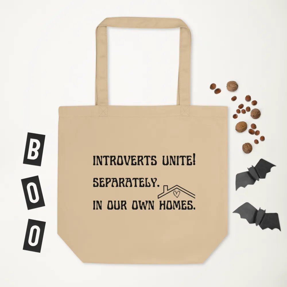 Sarcastic introvert homebody canvas tote bag - 