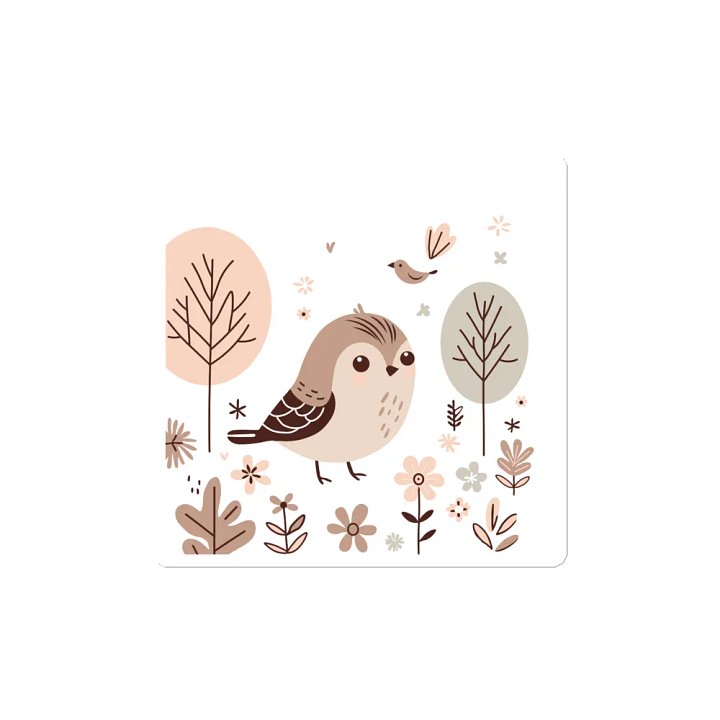 Whimsical Bird Die-Cut Magnets product image (2)
