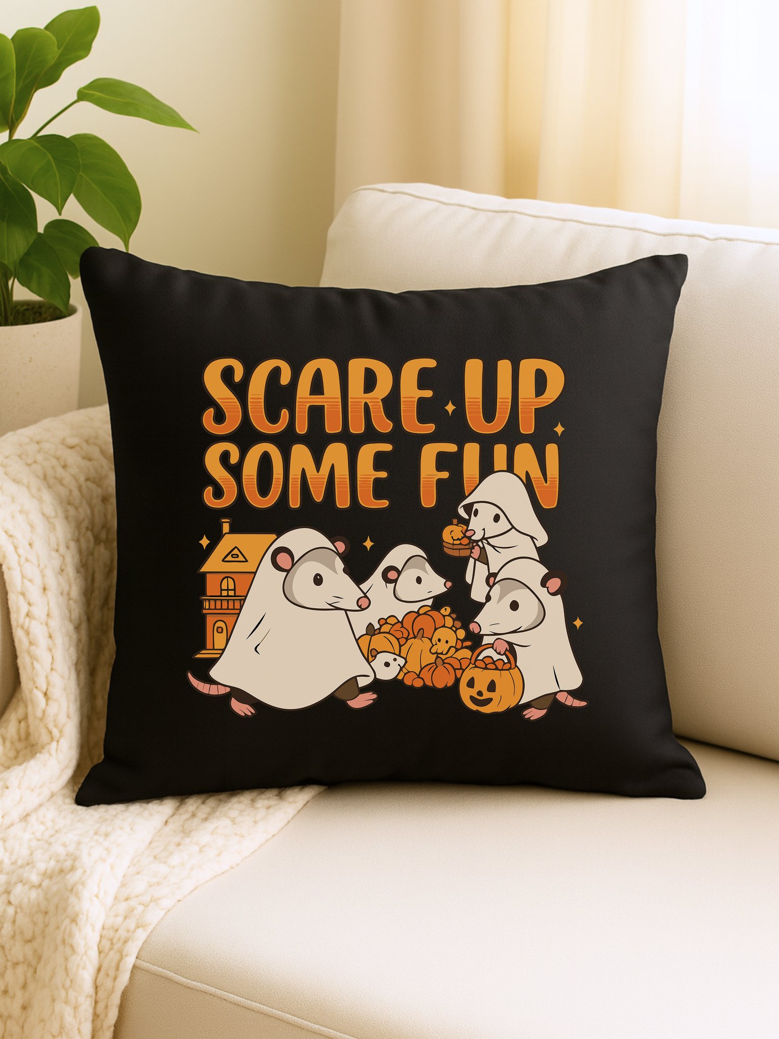 Scare Up Some Fun – Halloween Opossum Digital Print product image (5)