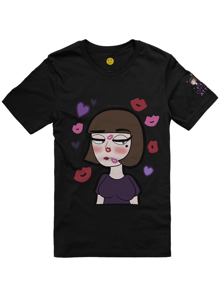 Opposites Attract™ – Goth Girl tee (Kiss Mark Edition) product image (1)