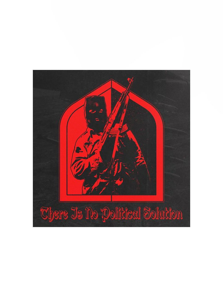 "NO SOLUTION" POSTER RED product image (3)