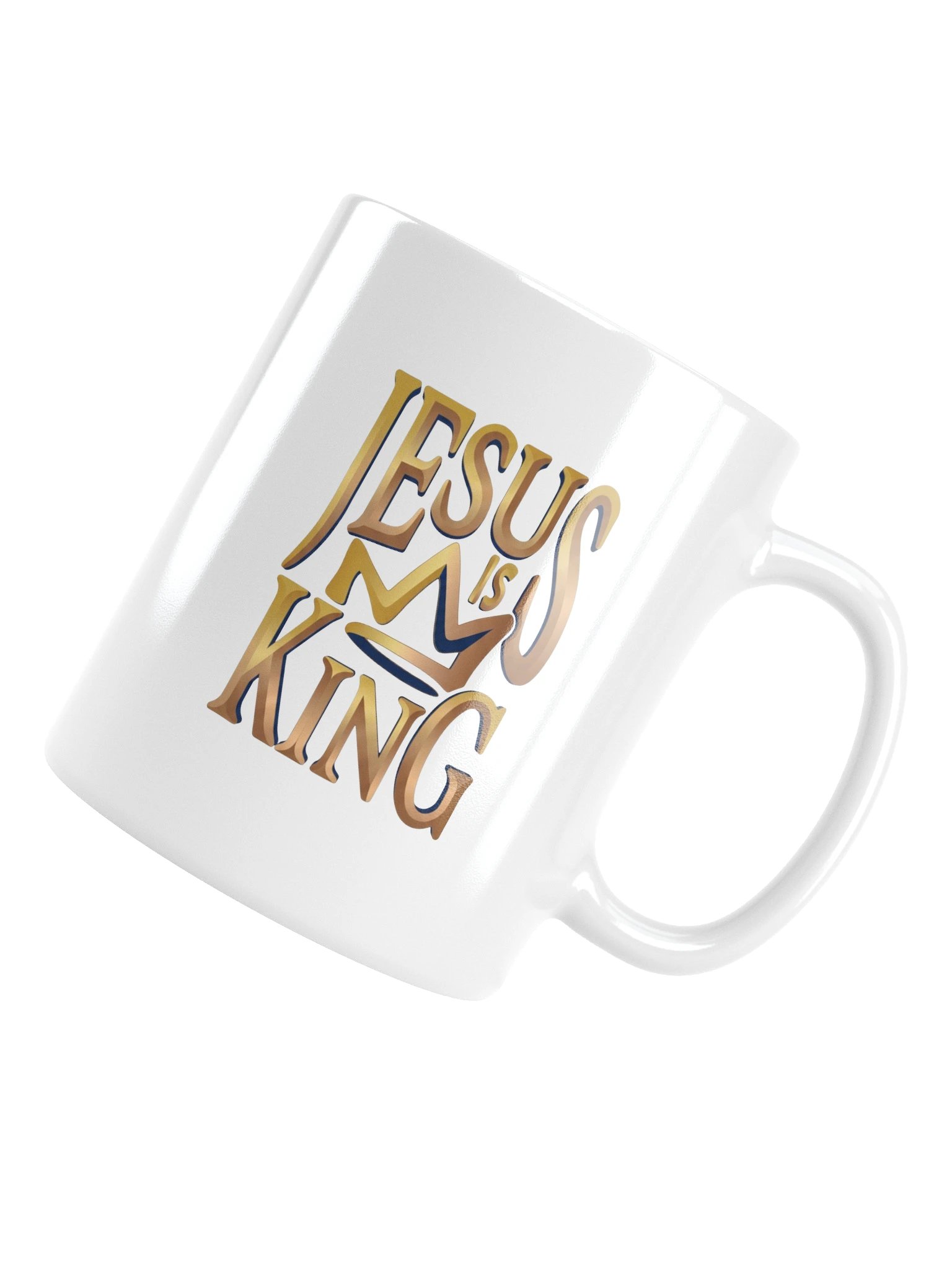 Jesus Is King Gold Crown Modern Fashion Graphic Tee product image (6)