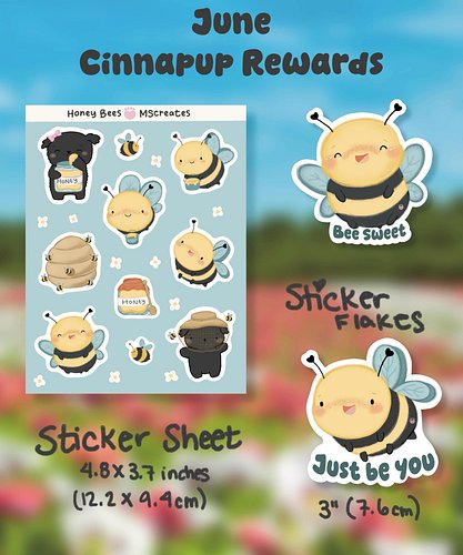 June’s Cinnapup rewards are buzzing into the Barkary! 🐾💛

This month’s Cinnapup Club theme is Honey Bees, with sweet little b...