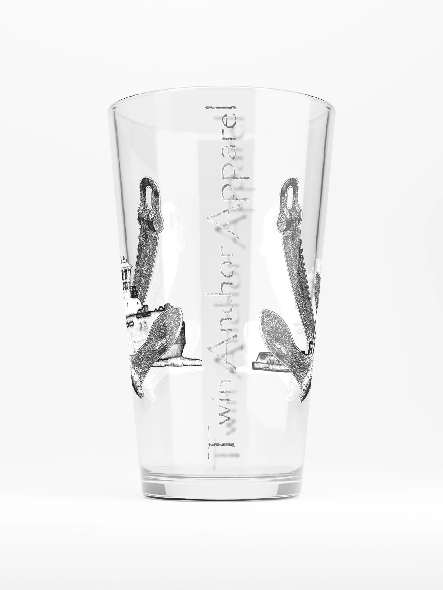 Twin Anchor Titan tug Sketch Pint Glass product image (2)
