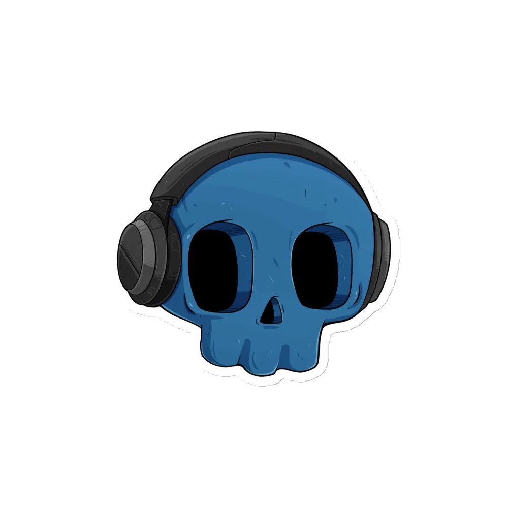 Skull Kid Die-Cut Magnet - 4" x 4" product image (1)