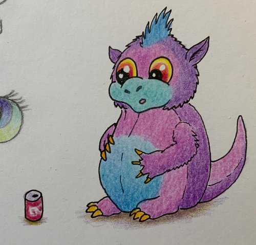 Tänään piirreltiin youtube taidelivessä baby-lohikäärmeitä. 😃

#babydragon #värikynät #taidelive #luovuus #väriäelämään