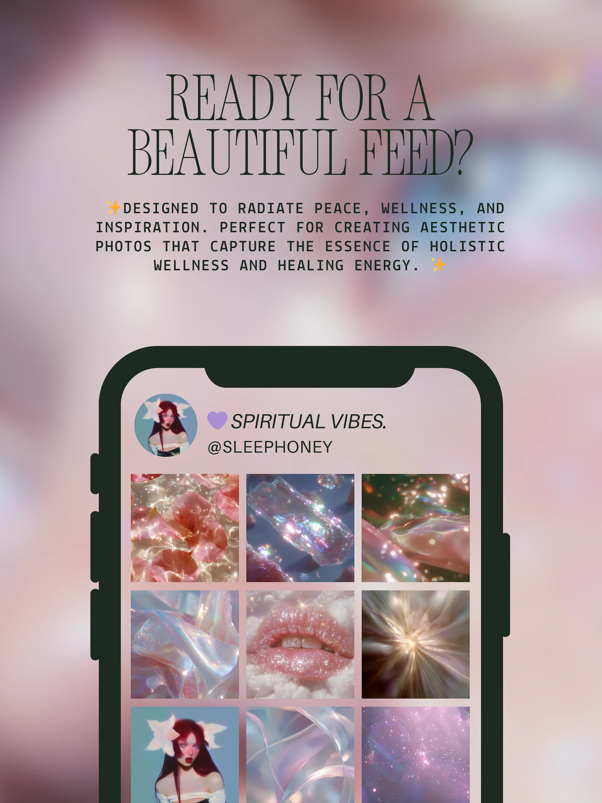 Spiritual Glow | 50 Aesthetic Stock Images (MRR Included) product image (4)