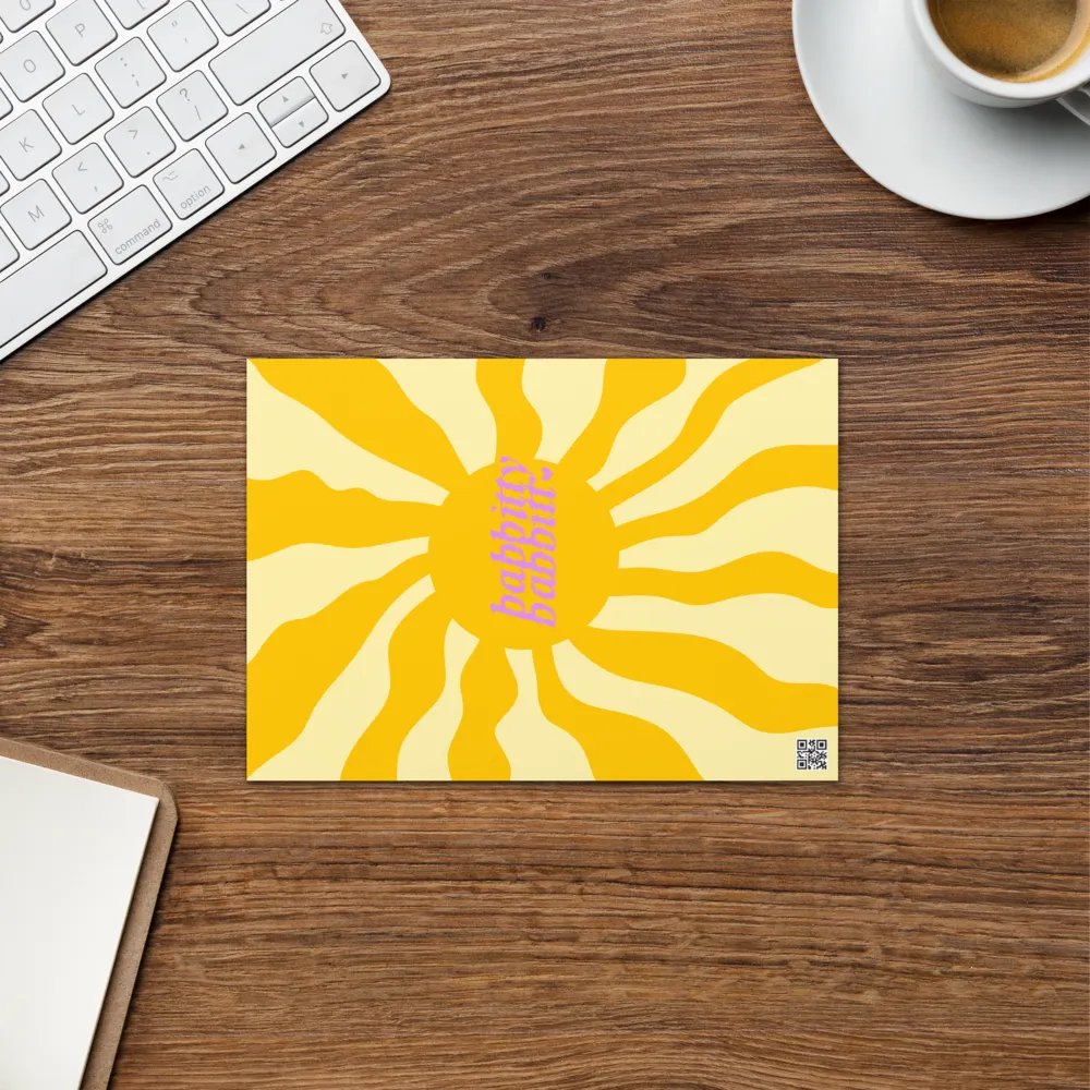 Happy Easter retro portrait greetings card product image (7)