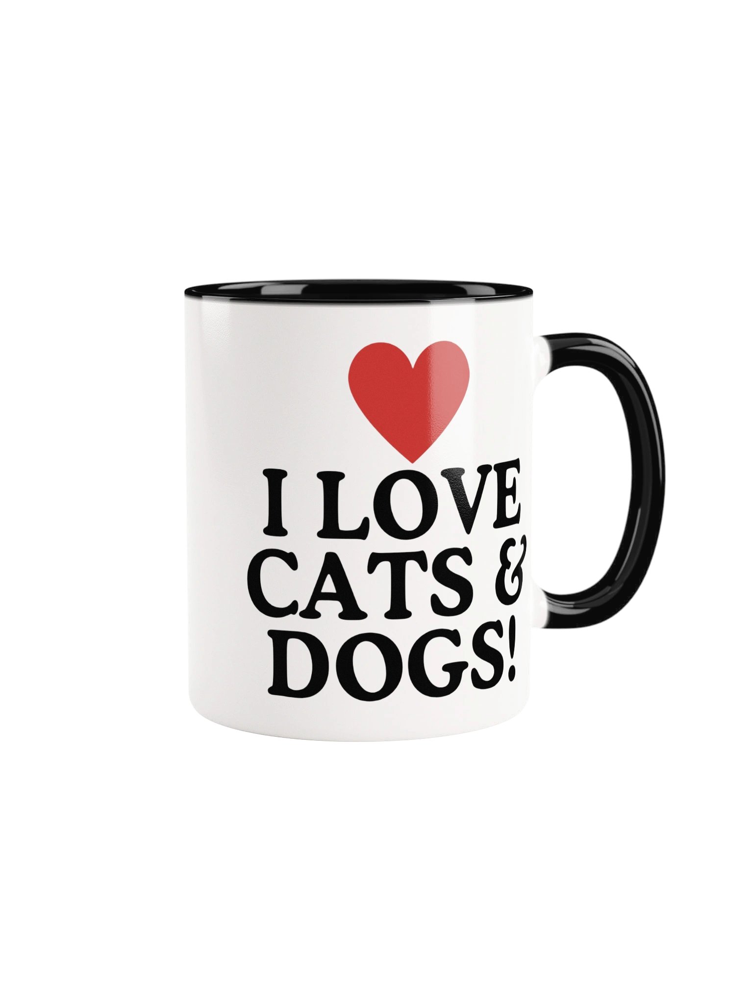 I Love Cats & Dogs Mug product image (2)