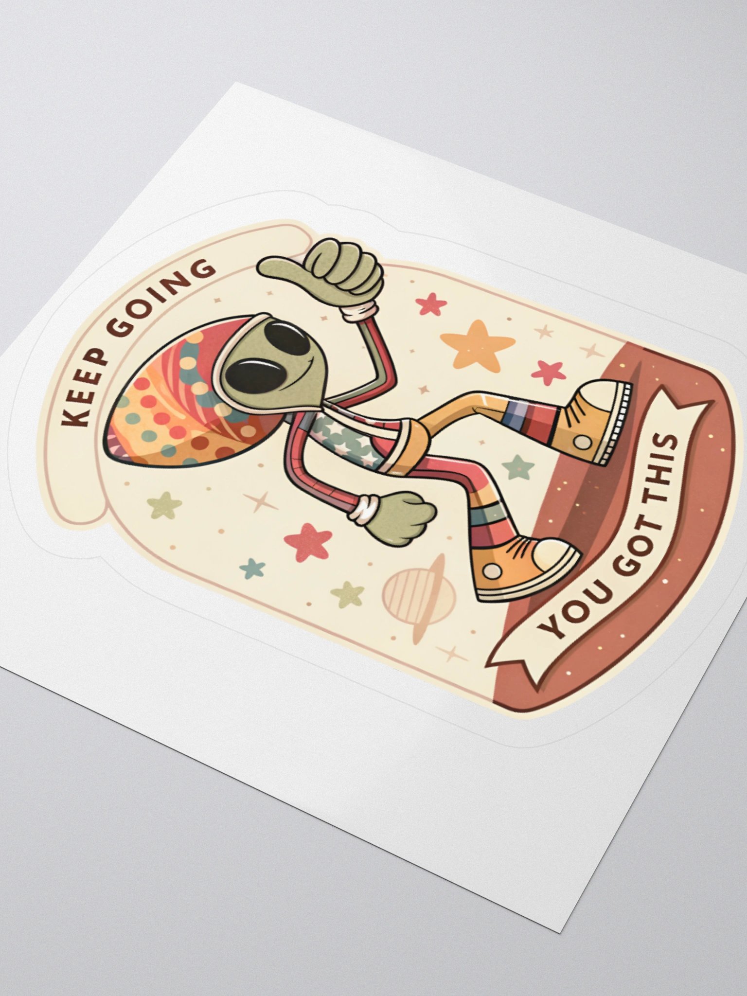 Rasta Alien Sticker product image (3)