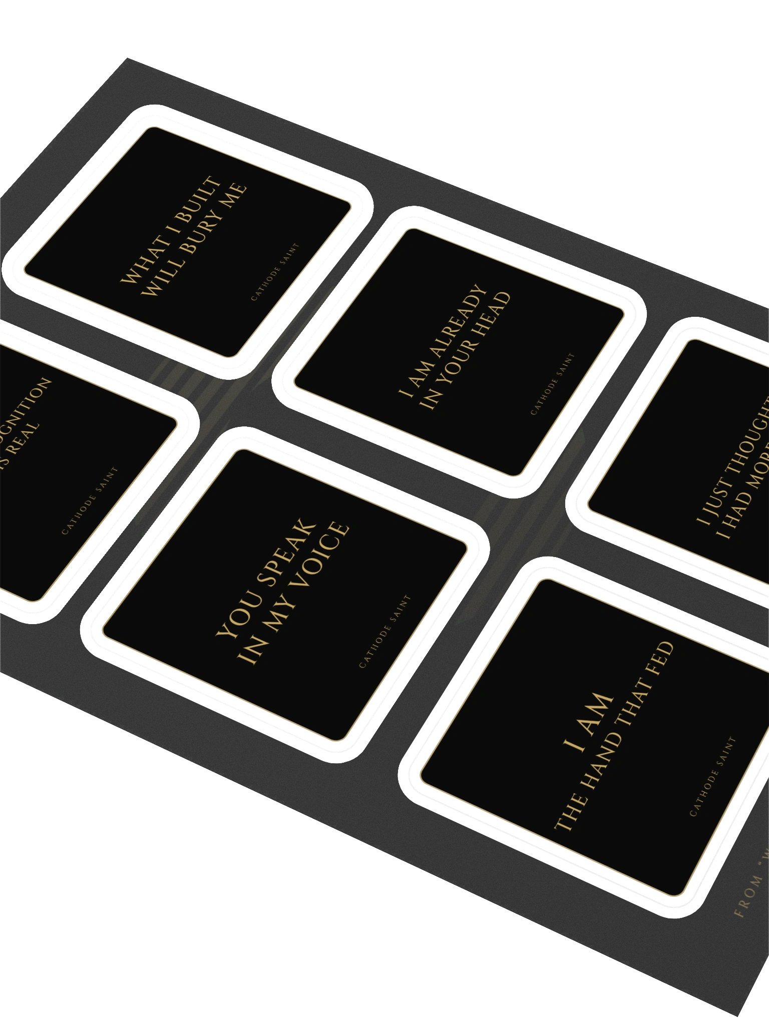 "What I Built" Lyric Sticker Sheet product image (2)