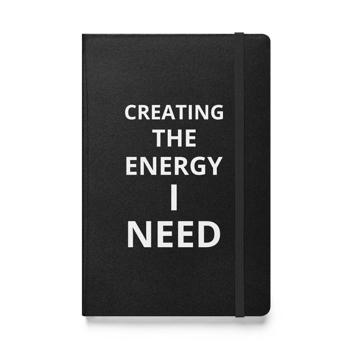 Creating the Energy I Need" Black Notebook – Perfect for Goals, To-Do Lists & Life Planning product image (1)