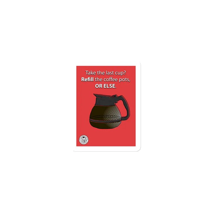 Refill the coffee pot Magnet - Bureau Collection product image (2)