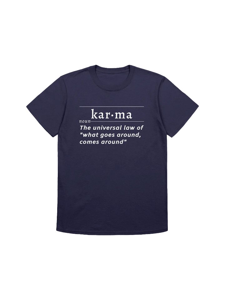 Karma Def Tee Unisex wht v1 product image (1)
