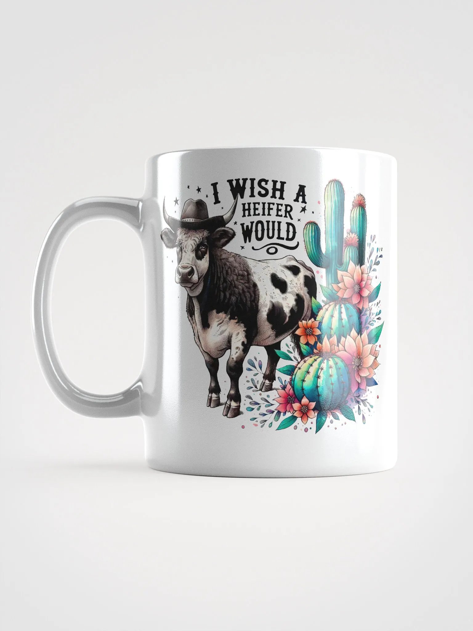 Cow Wish A Heifer Would Glossy Mug product image (2)