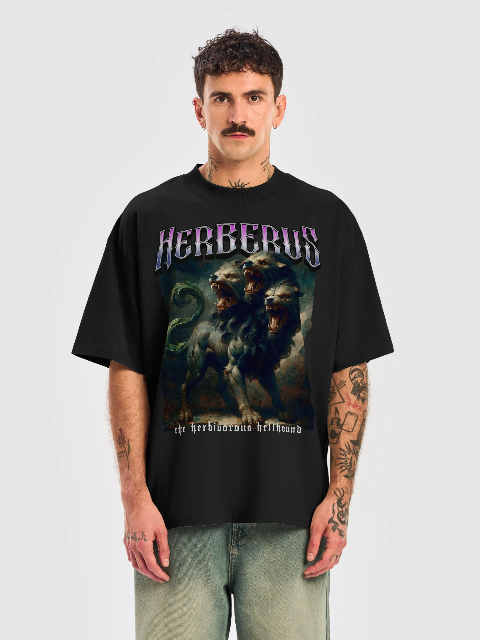 The Herbivorous Hellhound Oversized Tee product image (3)
