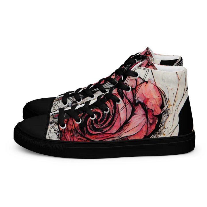 Women's Roses in Bloom High Top Canvas Shoes product image (1)