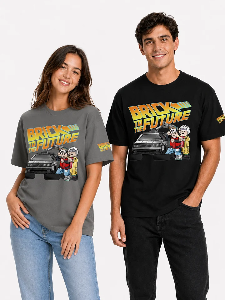 Brick to the Future Lego-Style Premium T-Shirt product image (1)