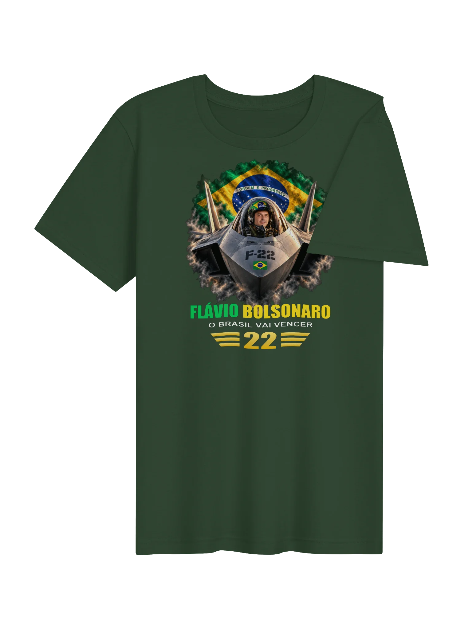 Flávio Bolsonaro F-22 Brazil T-Shirt Camiseta product image (32)