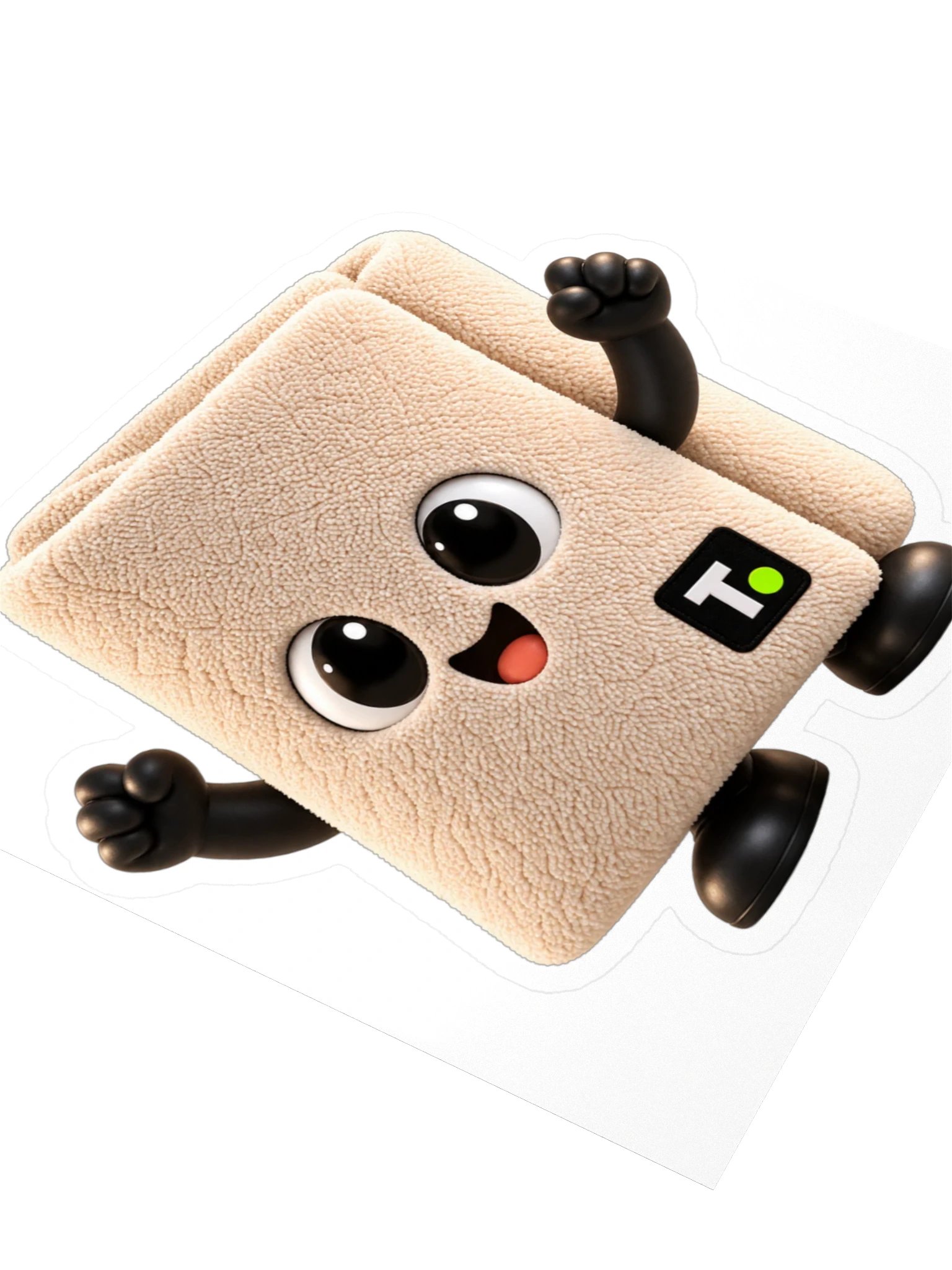 Towel Sticker, Excited product image (3)