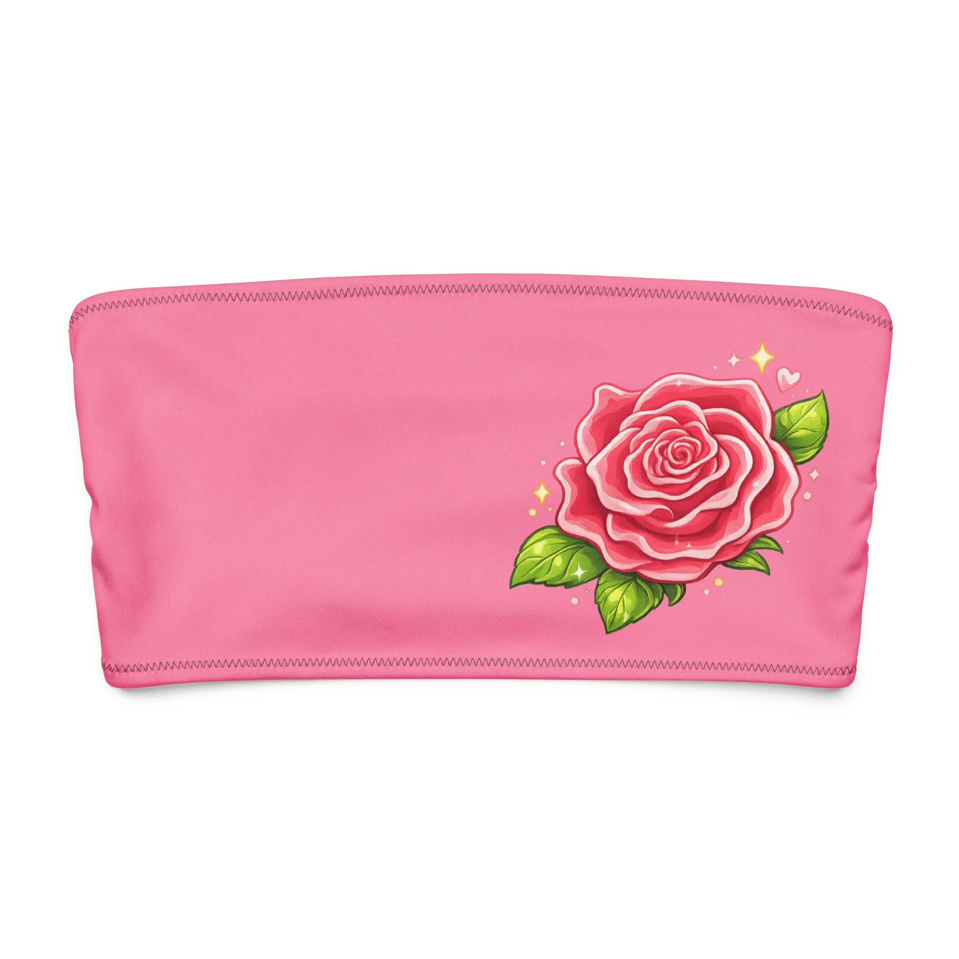 Rose Bandeau Crop Top product image (8)