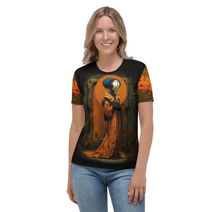 Android Geisha T-Shirt, Futuristic Sci-Fi Art Tee — Sovereign: Geisha of the Cosmos product image (2)