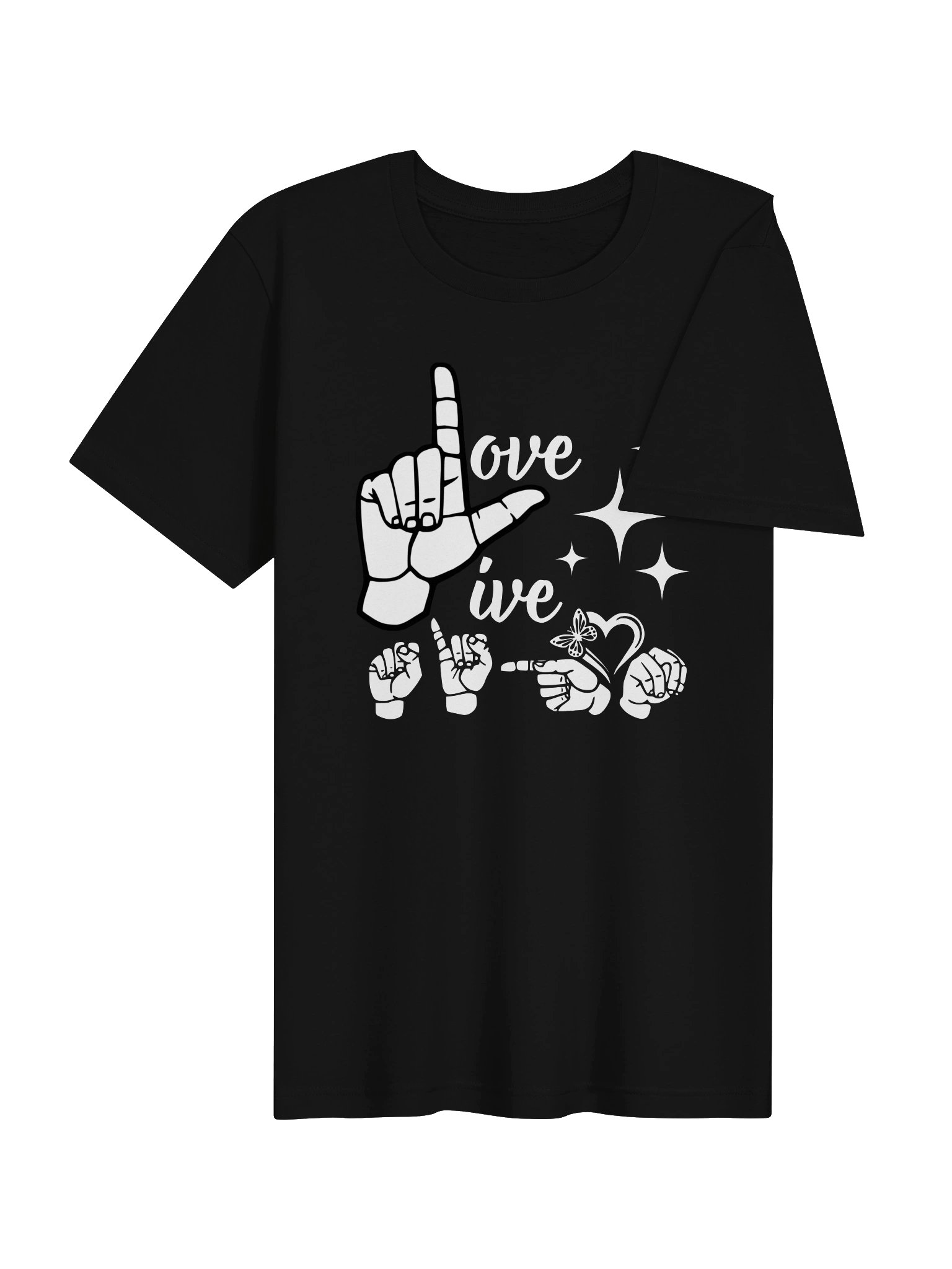 Live Love Sign ASL Tee product image (4)
