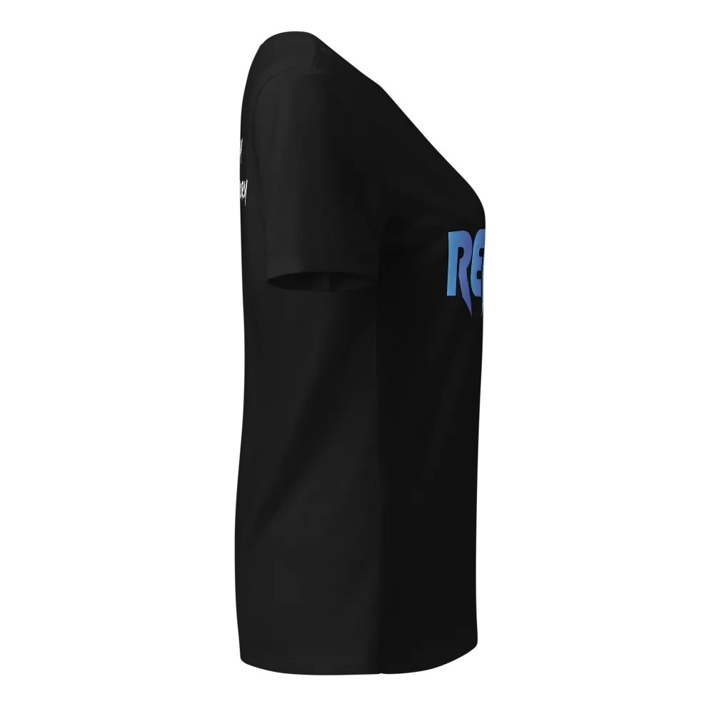 Woman's V Neck | Black | Blue/Pink product image (8)